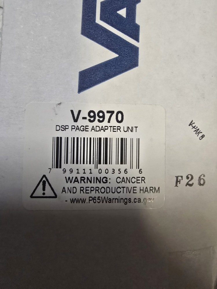 Valcom V-9970 Single Zone One-Way Page Control unit