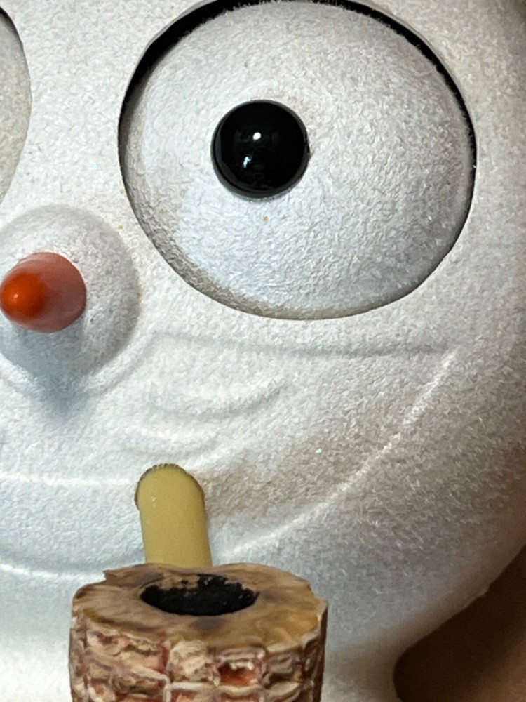 Custom Kit-Cat Klock "Frosty the Snowman" model B2 clock, Flocked