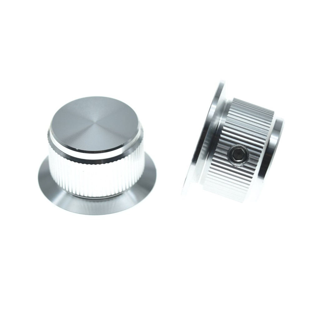 3pcs Metal Pot Knobs 1/4" Top Hat Knobs Bell Knobs for Guitar/Bass/AMPS/Preamps