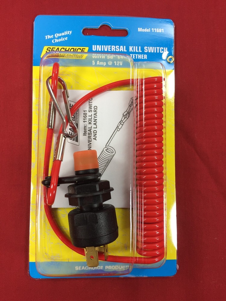 PWC SEA DOO JET SKI WAVERUNNER UNIVERSAL KILL SWITCH SEACHOICE