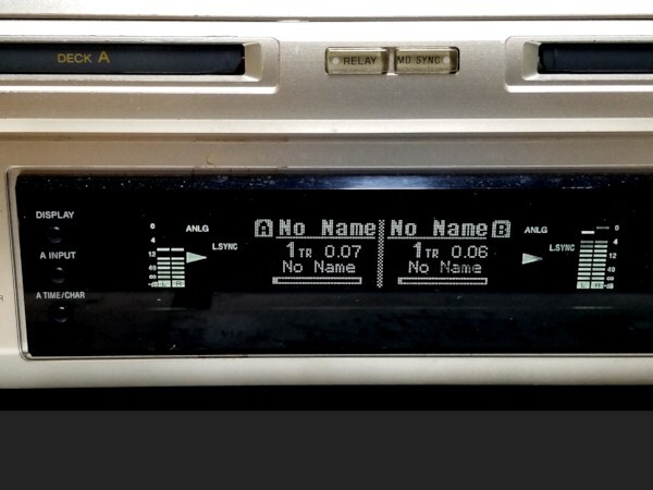 Sony MDS-W1 Md Mini Disc Deck Player Recorder Audio Components MD playback only