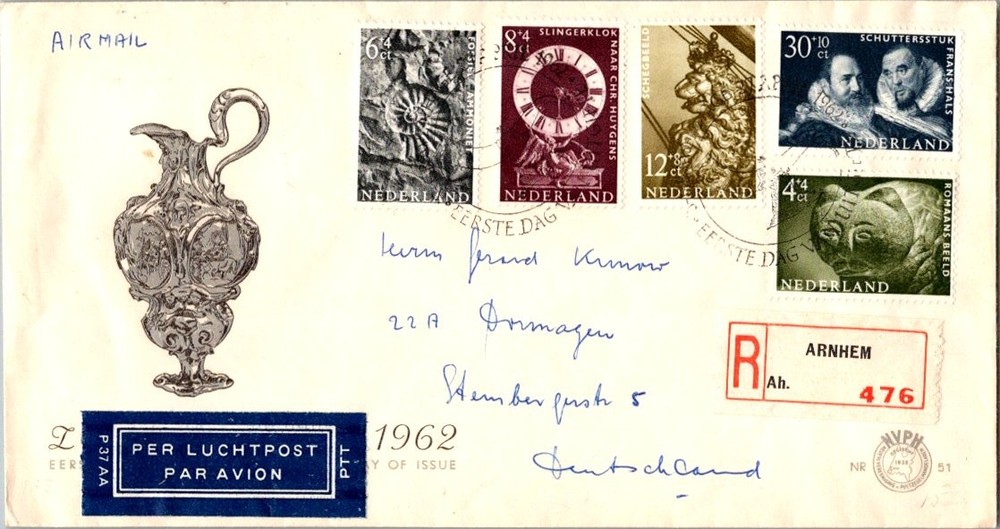 Netherlands Scott B363-B367 Ink address.