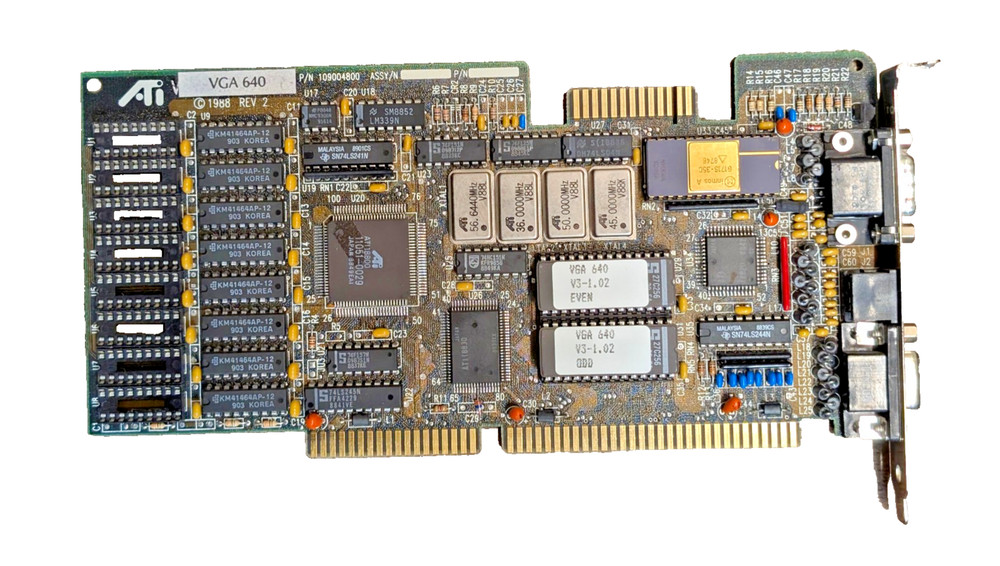 ATI VGA 640 graphics accelerator 1988; untested