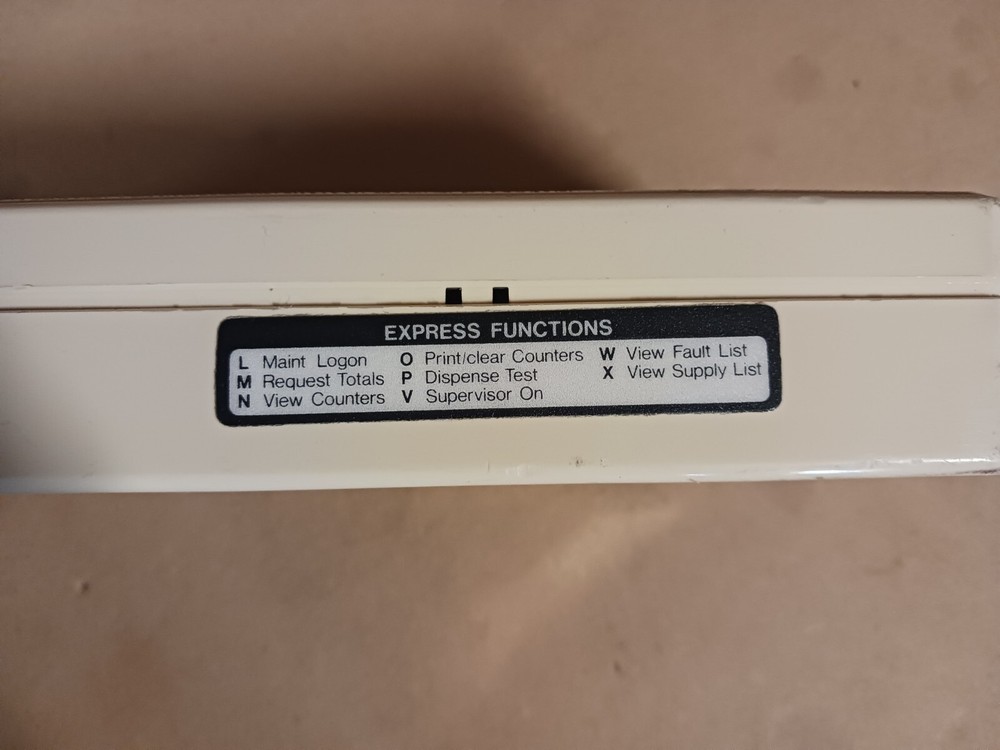 Diebold Accounting Unit, 9-pin Serial Connector, Keyboard/Number Input