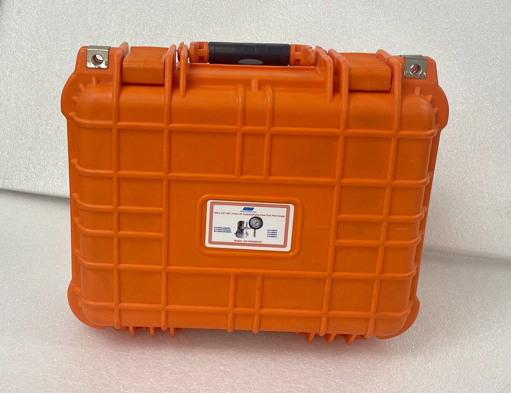 2-1/2" NST Hydrant Flow 30* Elbow Diffuser 160Psi /2120GPM Line Gauge with Case