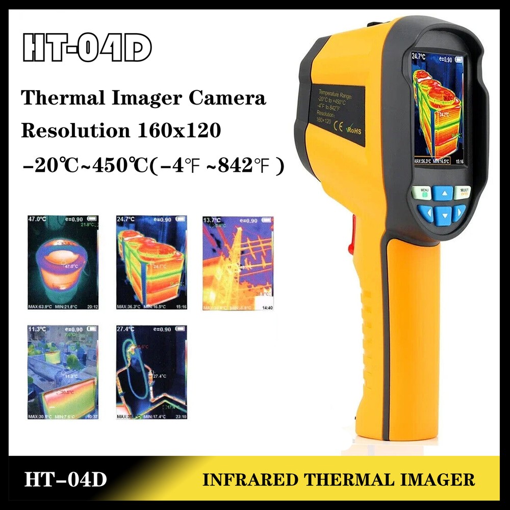HT-04D Thermal Imager Handheld Thermal Camera 19200 Pixels 160*120 Resolution