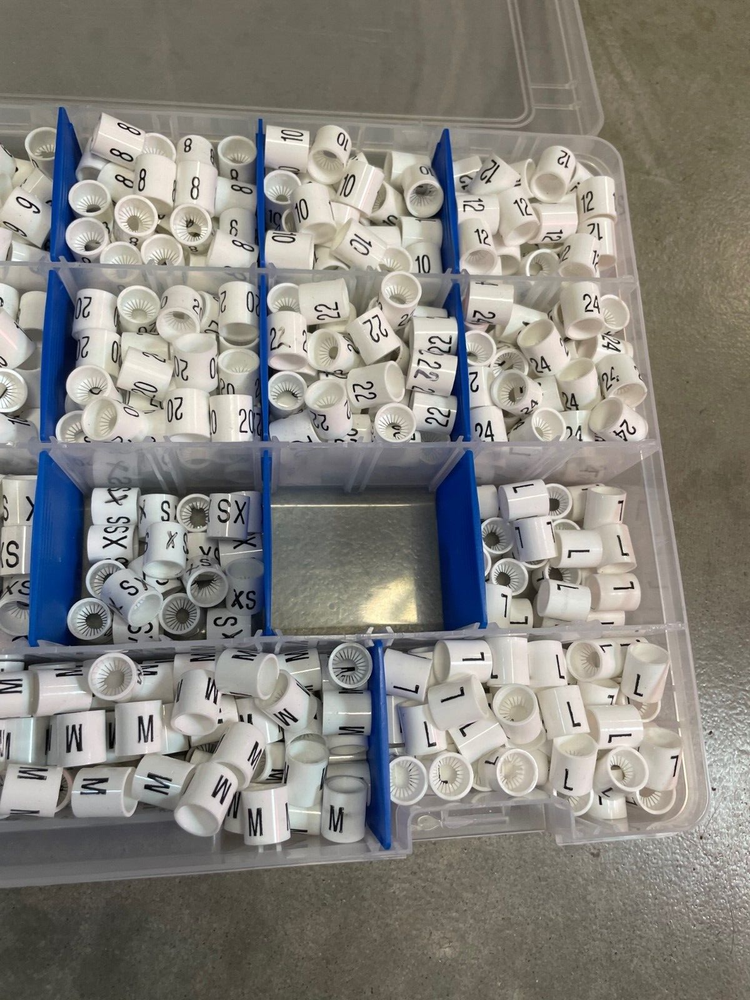 Retail Store Hanger Size Marker Tabs