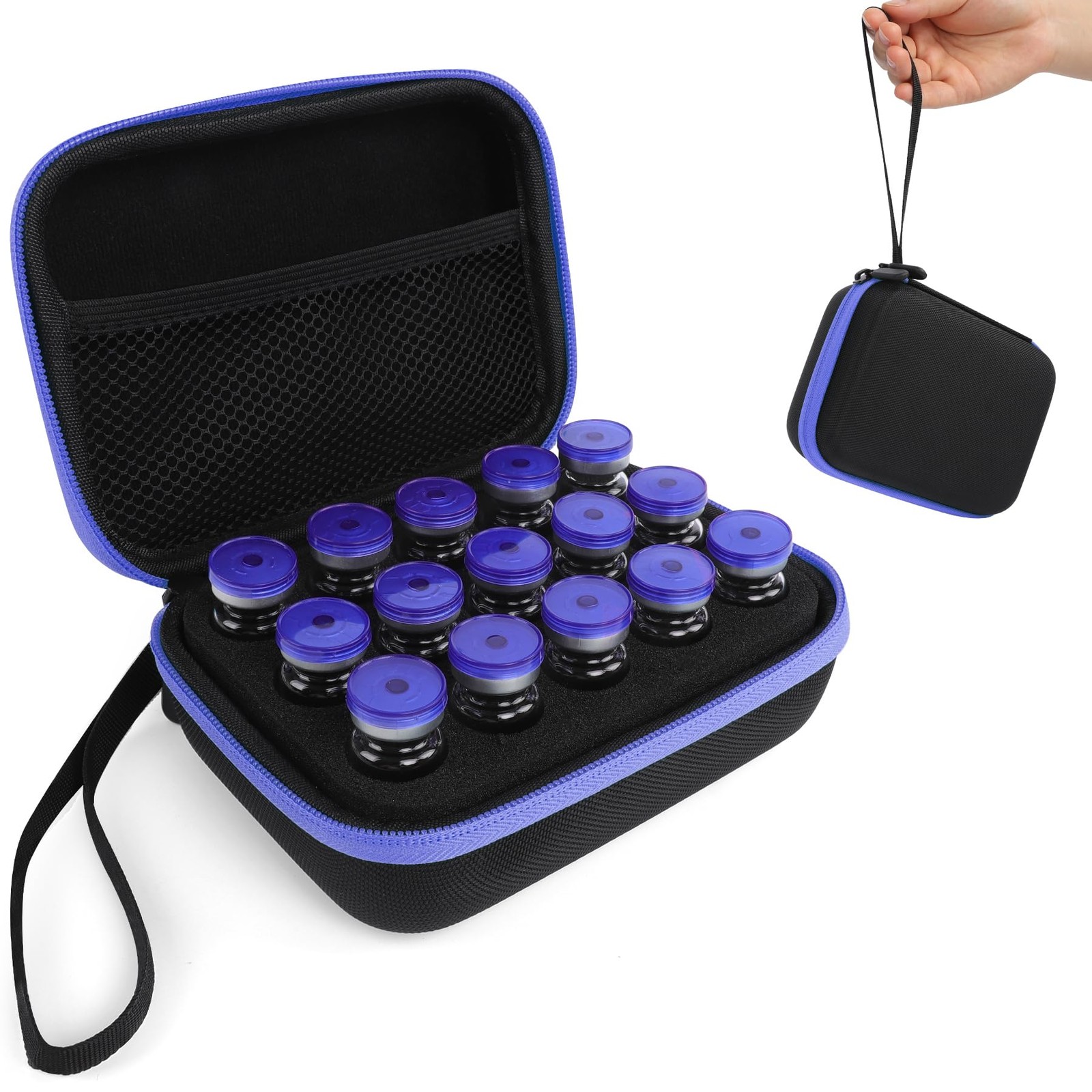 Insulin Fridge Holder Storage Case Peptide Vial 15 slots, purple