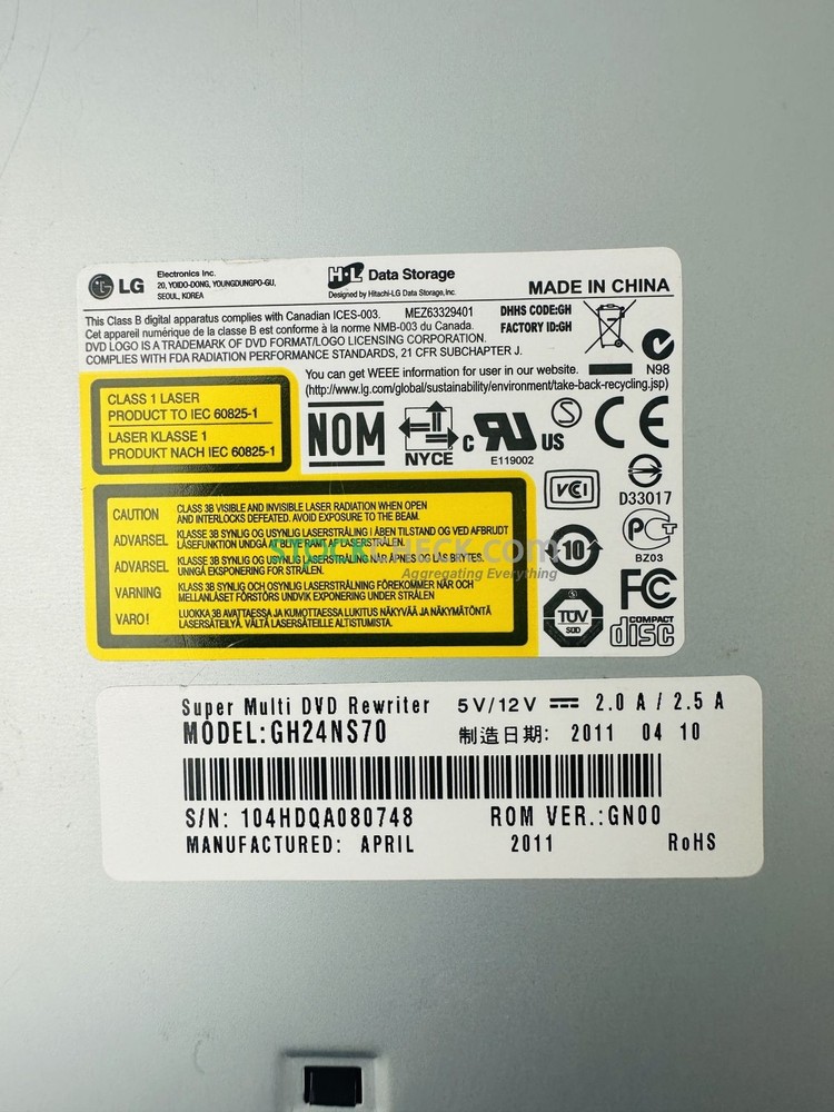 LG GH24NS70 Super Multi DVD Rewriter Drive