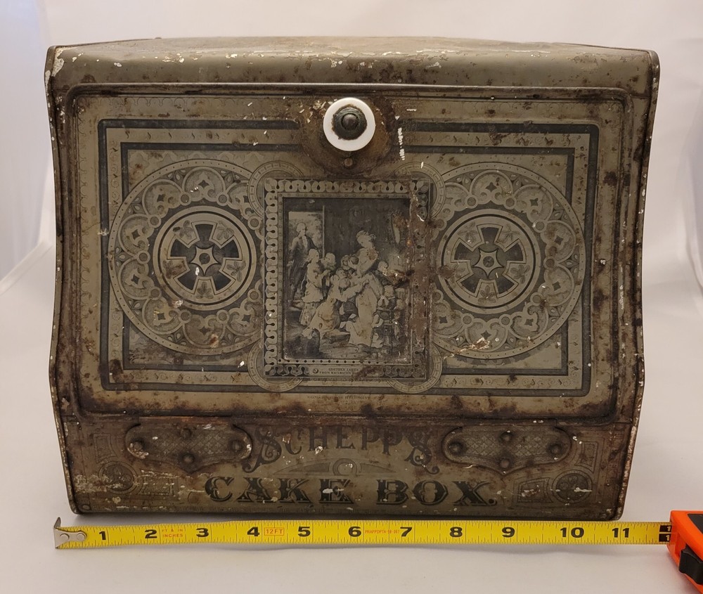 Antique Schepp's Cake Box