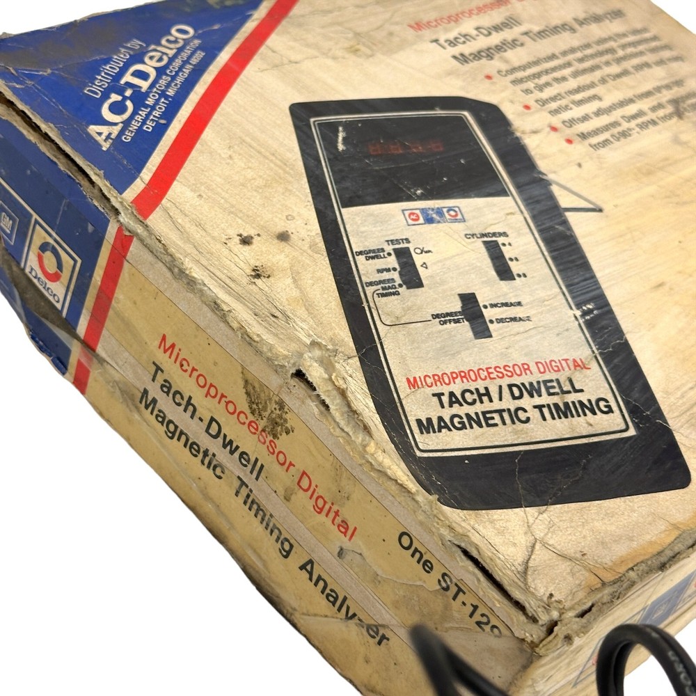 AC Delco One ST-129 Microprocessor Digital Tach Dwell Magnetic Timing Analyzer