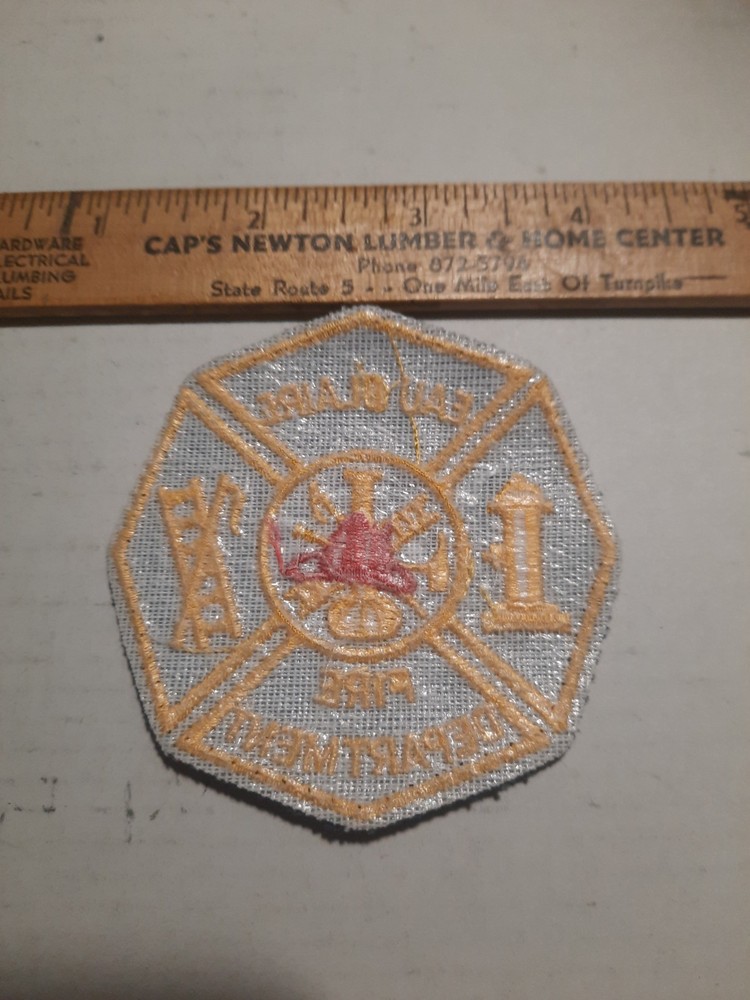 Vintage Eau Claire, MI Fire Department Patch