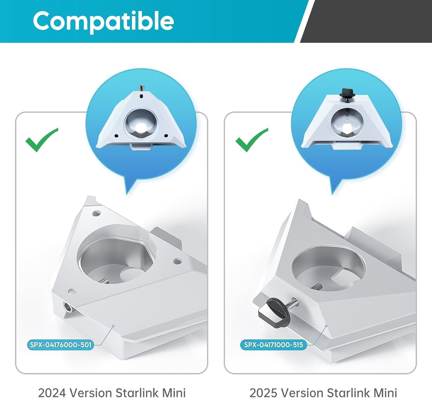 Starlink Mini Battery Pack w/ Mount & Power Adapter 2025 Upgraded Rechargeable