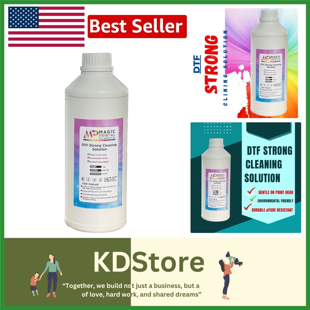 Heavy-Duty 1000ml DTF Cleaning Solution – Restore Printhead Functionality Safely