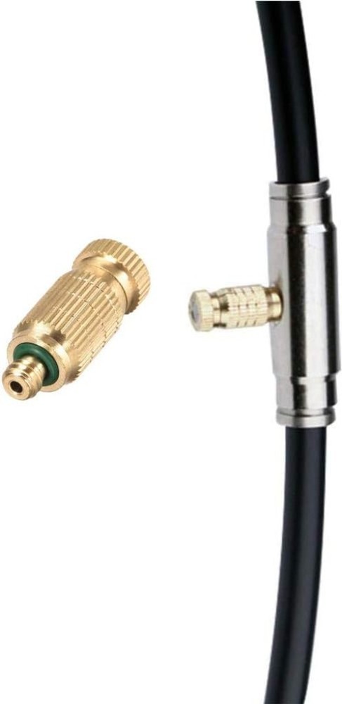High Efficiency Brass Misting Nozzle - 10 Pack for Landscaping & Cooling