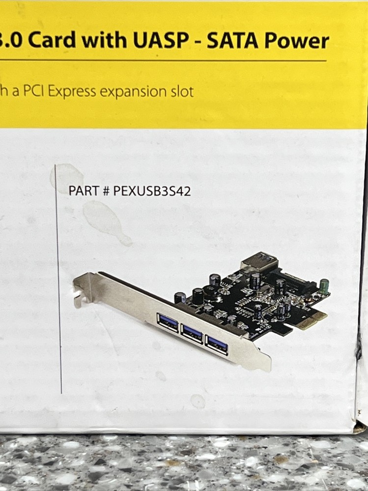 StarTech 4 Port PCI Express SuperSpeed USB 3.0 Controller Card Adapter with UASP