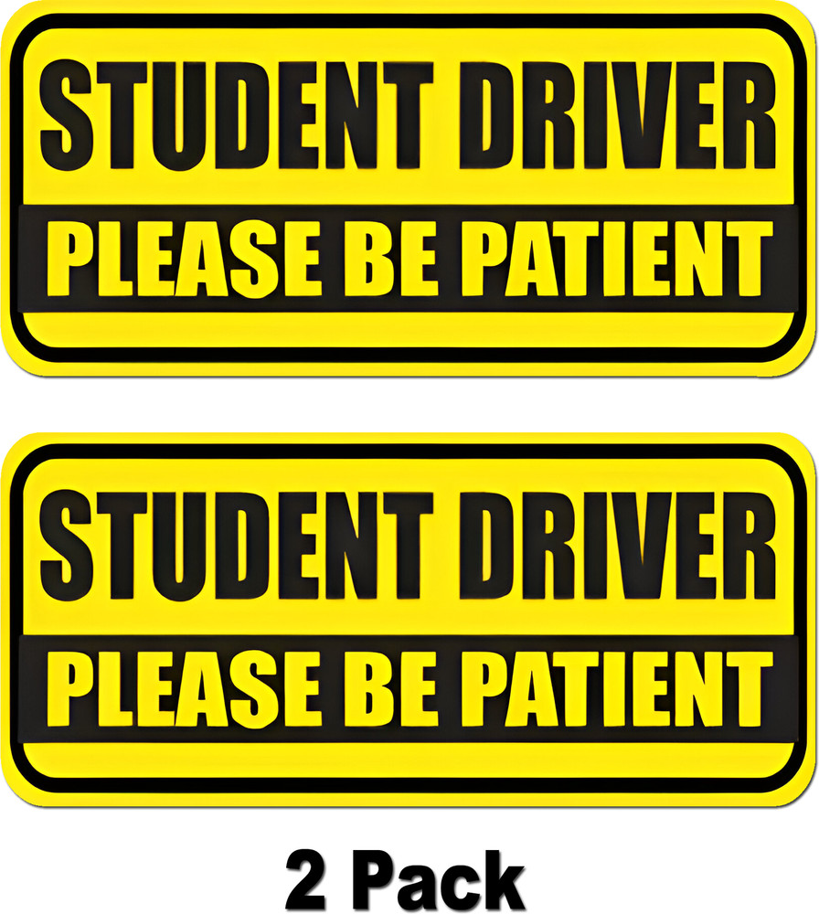 2X Student driver sticker Decal