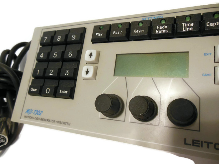 Leitch MGI-1302CP Keypad Control Panel Motion Logo Generator MGI-1302 (Untested)