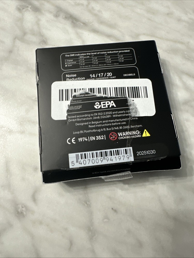Loop Switch 2 Black Adjustable Ear Plugs - MSRP $60