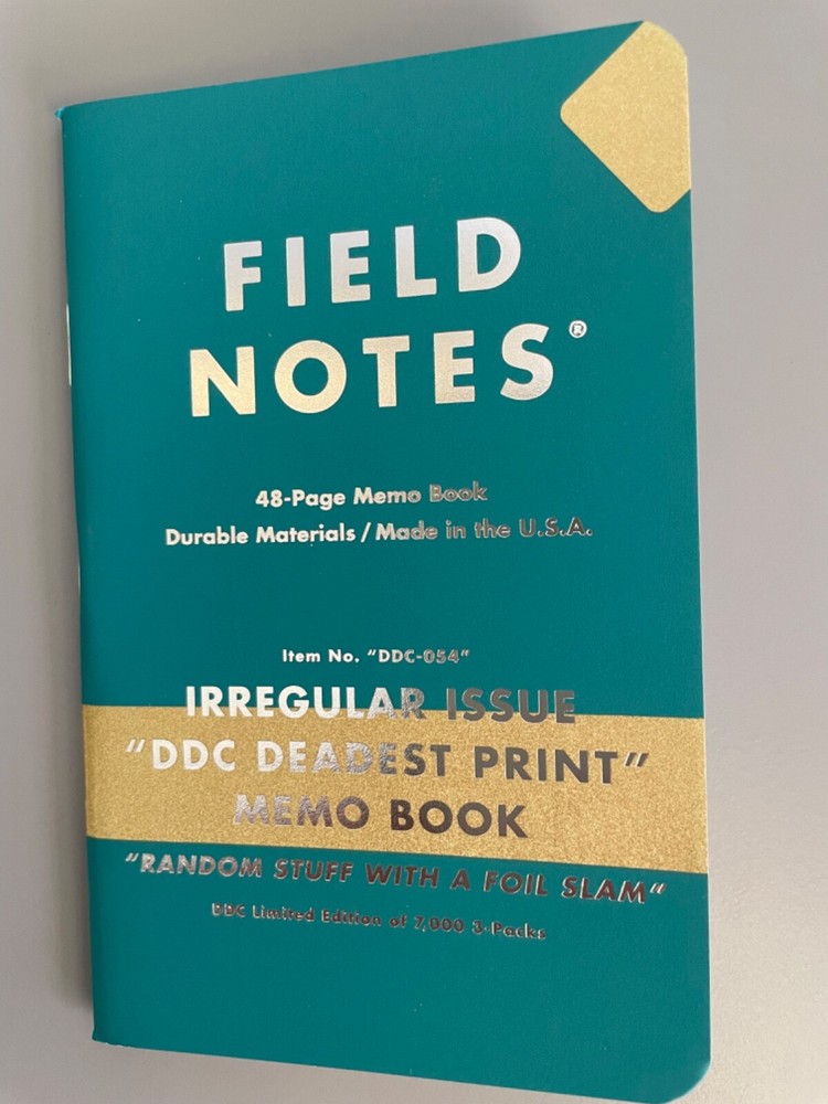 Field Notes DDC Deadest Print Notebook - DDC211 Sun Kingdom