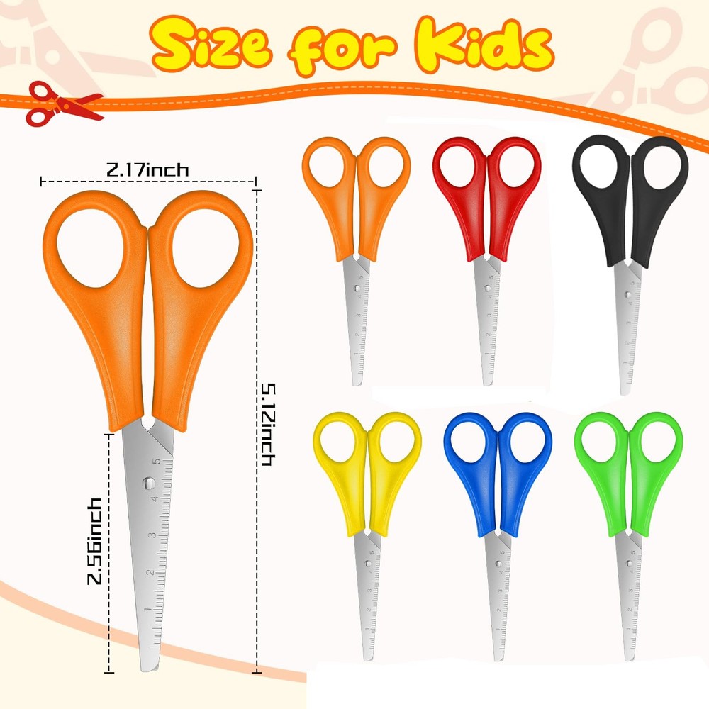 240 Pcs Scissors Bulk for School 5'' Student Scissors Scissors Blunt Tip Safe...