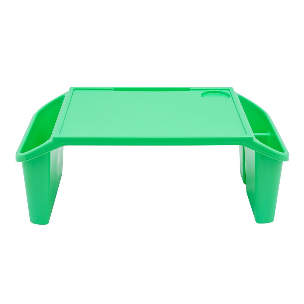 Kids Lap Desk, Portable Activity Tray with Side Storage, Stackable Plastic Desk