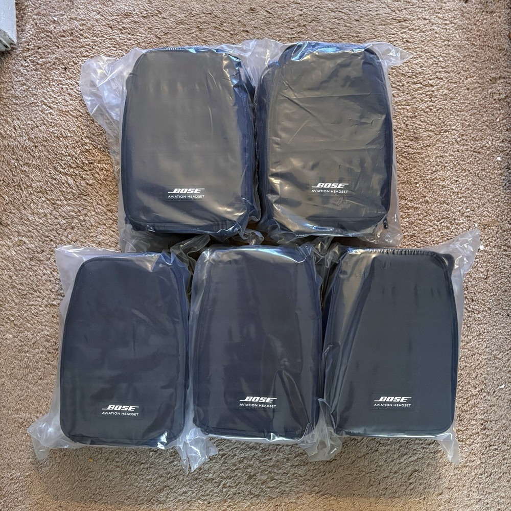 5x New Bose A20 Headset Single Helicopter Plug No Bluetooth