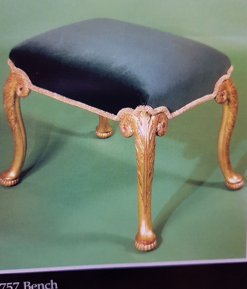 CARVING RAW WOOD BENCH FRAME ONLY NEW
