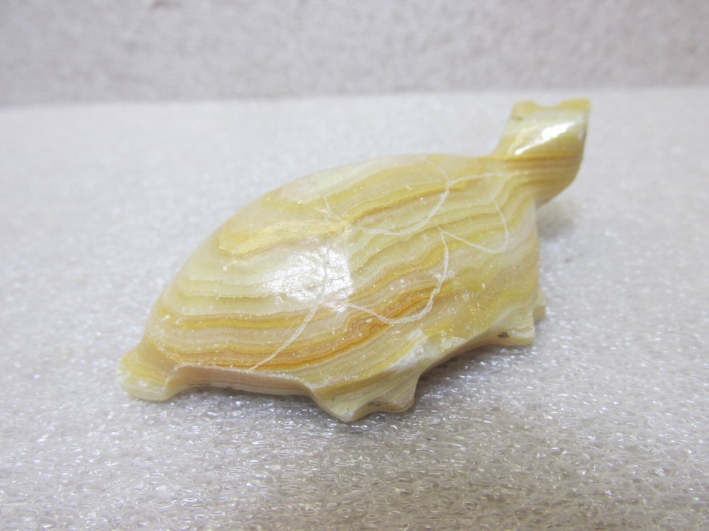 HAND CARVED MEXICAN AGATE TURTLE