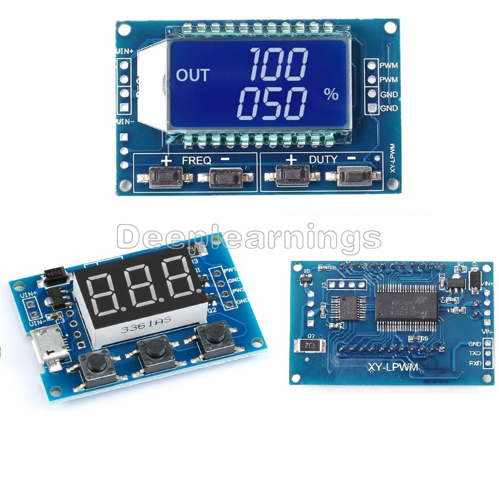 Adjustable PWM Pulse Frequency Duty Cycle Square Wave Signal Generator Module