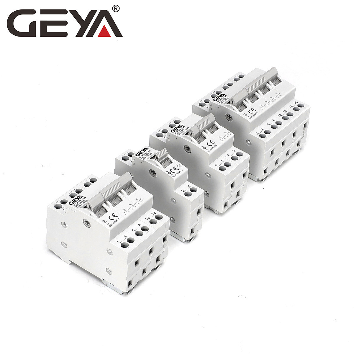 GEYA Manual Changeover Transfer Switch 2P 100A Dual Power 400V Grid & Generator