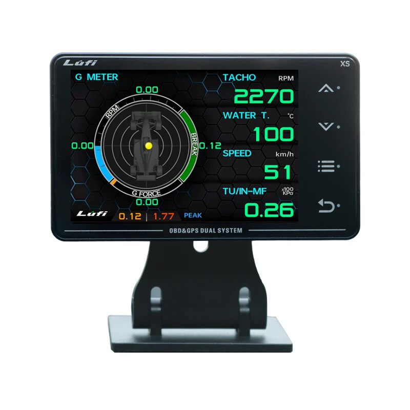 For Multi-Function Water Temperature Turbo Oil G-Value Gyroscope Gauge