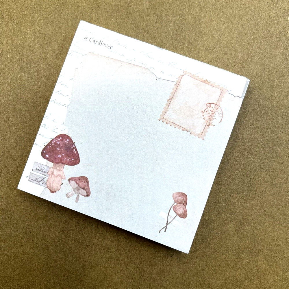 Fall Mushroom Memo Note Pad Planner Journaling Collage