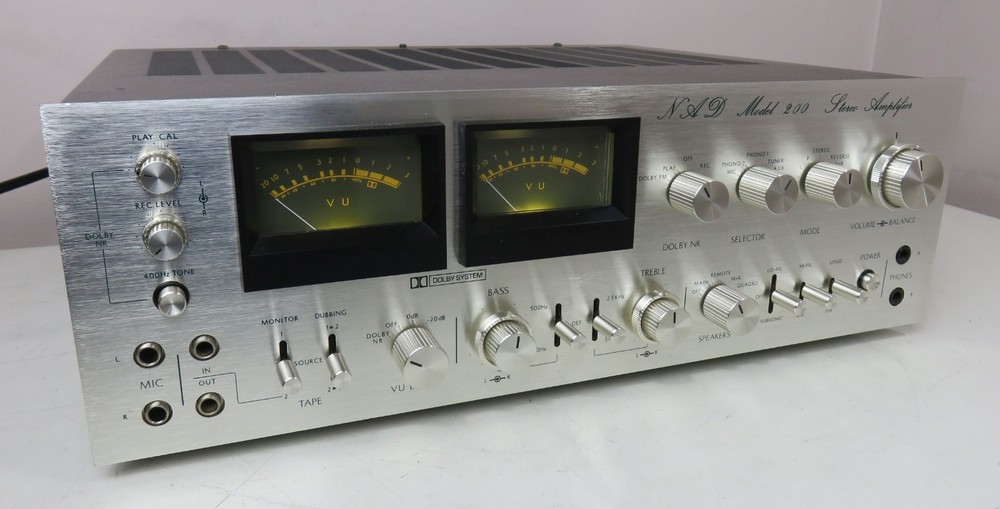 NAD 200 INTEGRATED AMPLIFIER ( AMP ) FULLY SERVICED RECAPPED + LED's