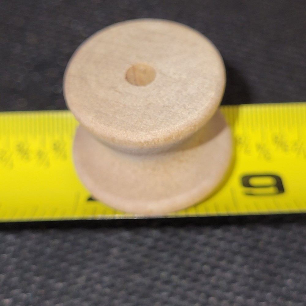 1 Inch Wooden Pull Knobs Drawer Cabinet Qty 6 Hardwood