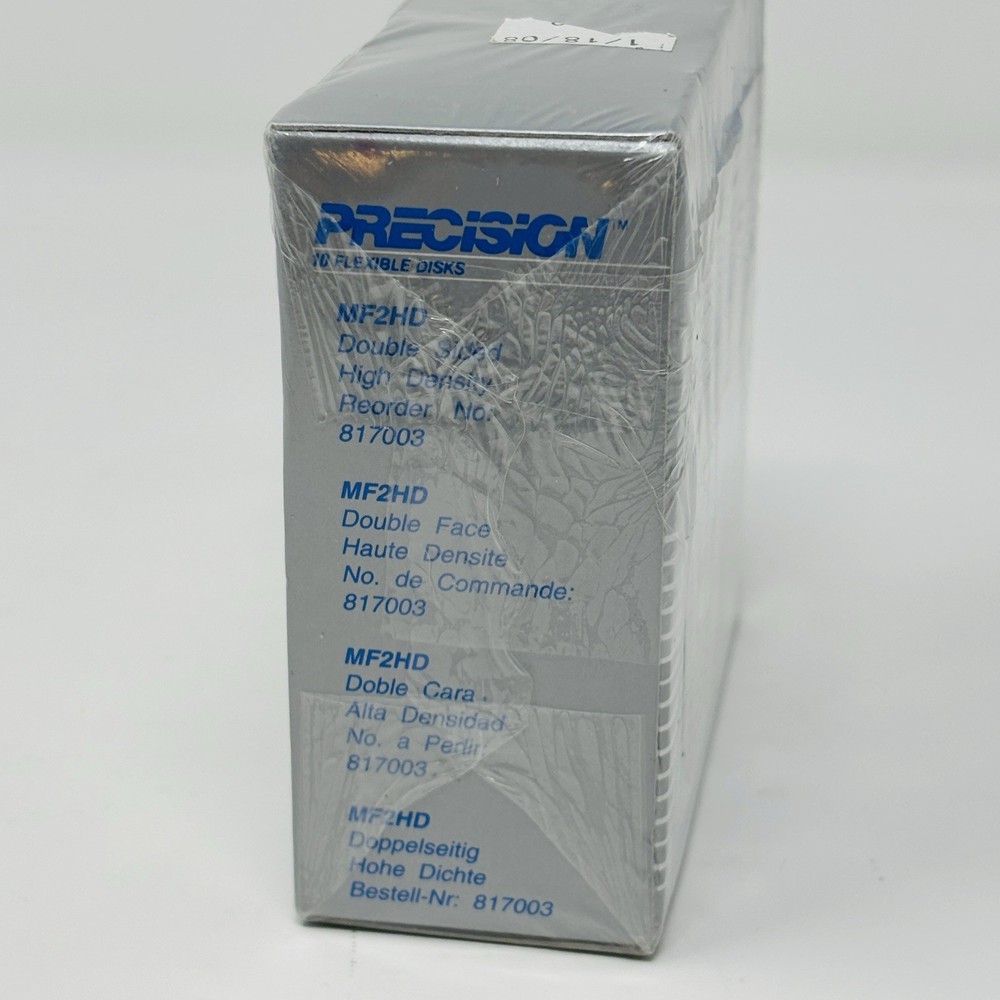Precision 3.5" Floppy Disks Diskettes 10 Pack MF2HD NOS Sealed Computer