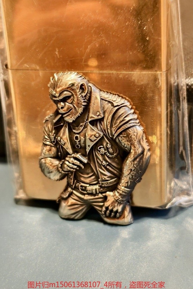 High Precision Brass Monkey Lighter Patch DIY Accessory Without Lighter