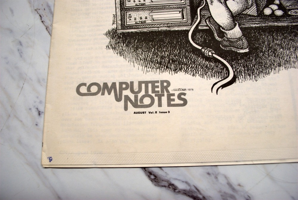 Rare Issue MITS Computer Notes August 1976 Altair 680-b
