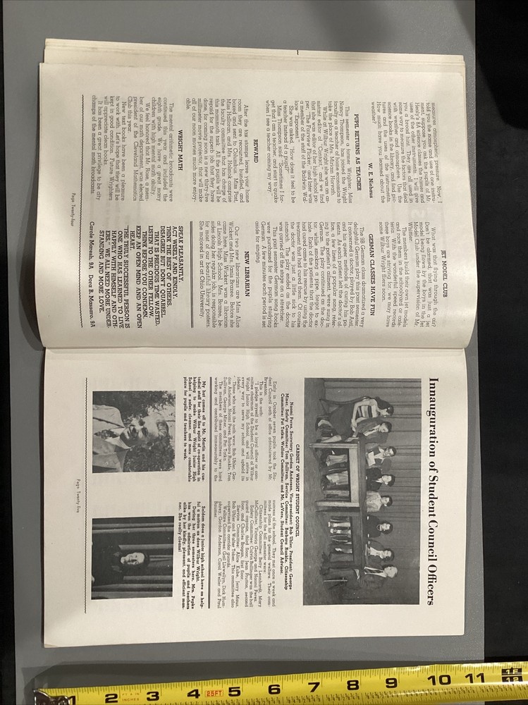 1949 Jan Wilbur Wright Cleveland Ohio Junior High School Publication Program