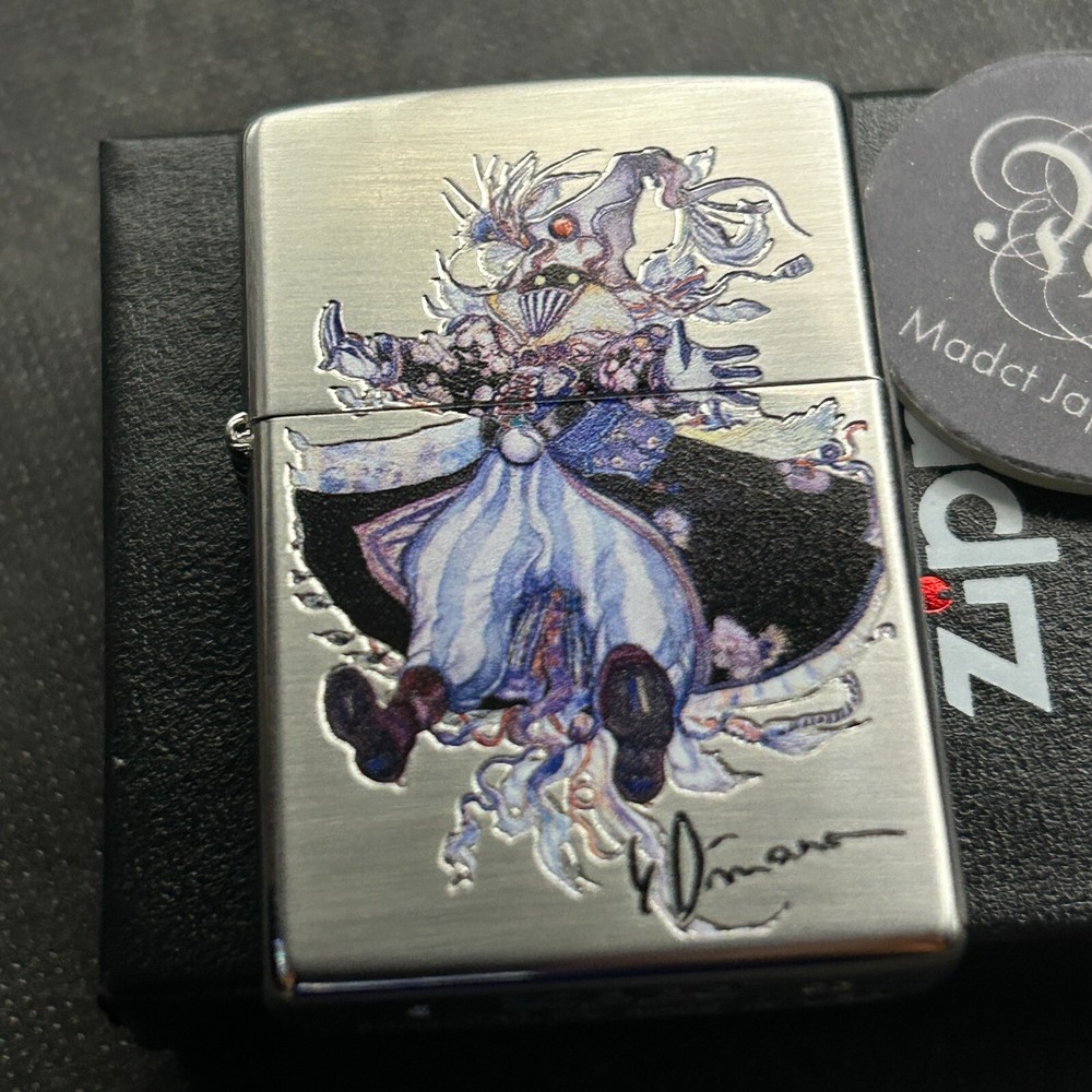Zippo Yoshitaka Amano Final Fantasy Mage Double-sided processing Silver