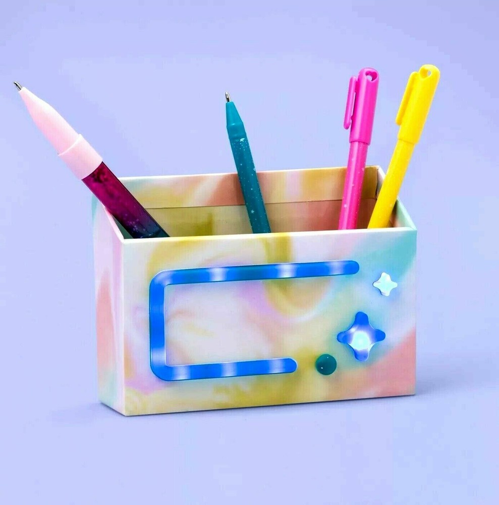 More Than Magic™ Locker Pencil Cup w/ Led Light - Pastel Marble