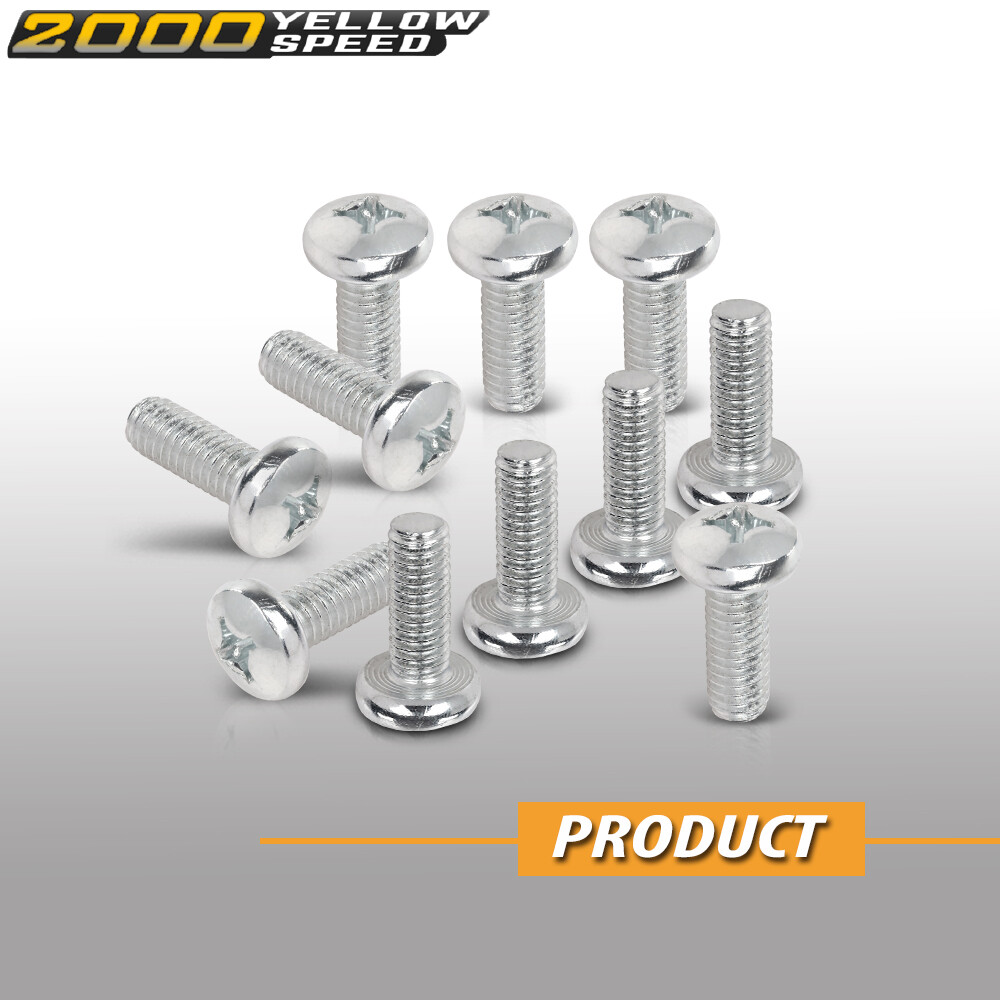 Fit For Toyota / Honda / Lexus - 100 Per Bag Silver License Plate Screws