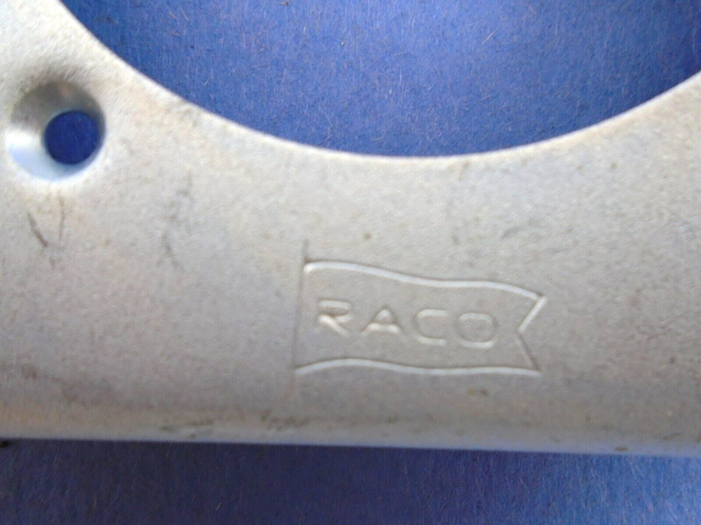 Raco 4" Square Exposed Work Single Receptacle Cover 2-1/4" Diameter