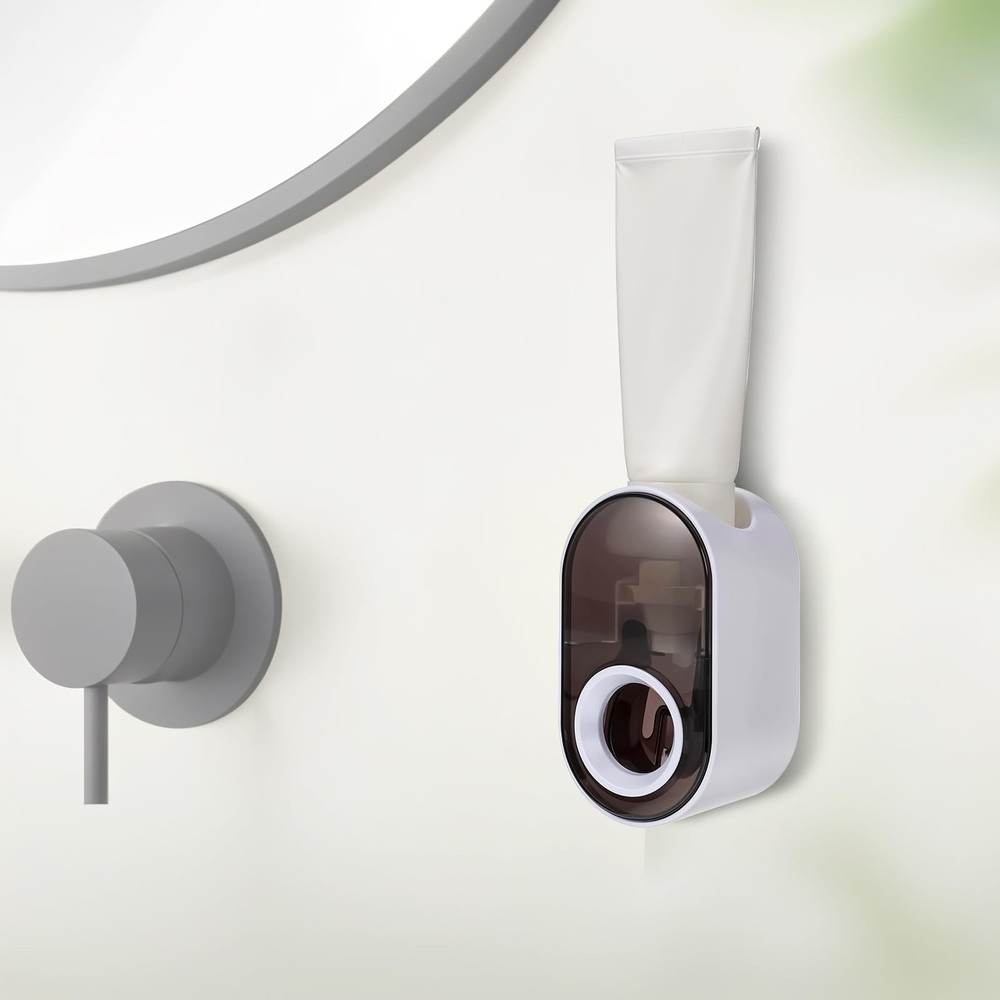 Toothpaste Dispenser Wall Mounted for Bathroom Automatic Toothpaste Squeezer ...