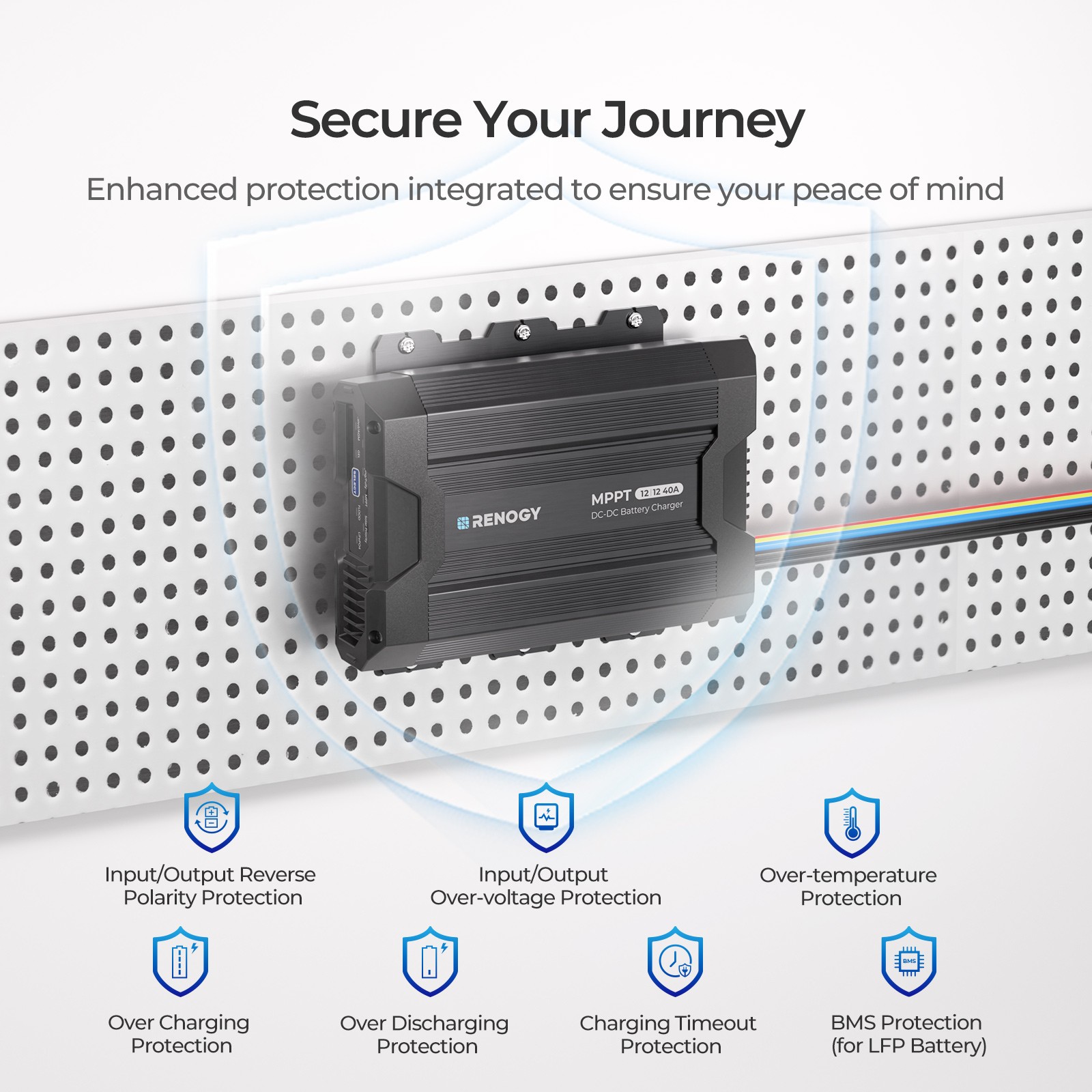 Renogy DC to DC Charger W/MPPT 12V 40A Battery Chargers For LiFePO4 Refurbished