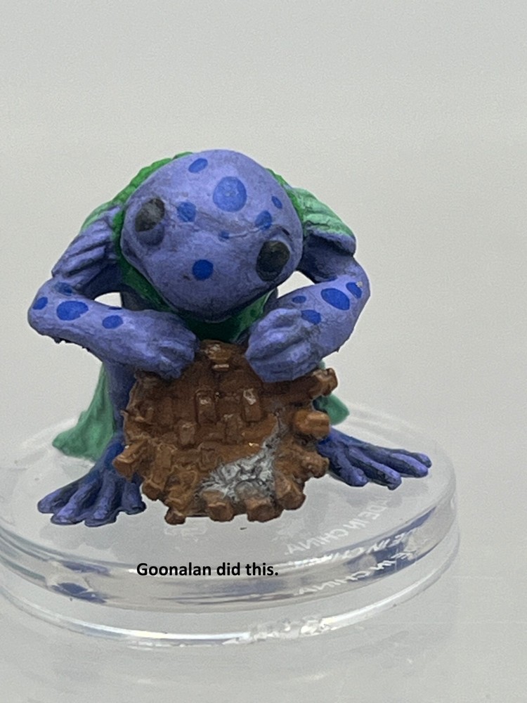 D&D Pathfinder Mini Grung Warband Blue Grung UNIQUE