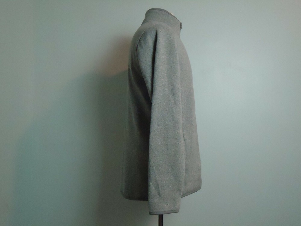 Old Navy Men’s Athletic Full Zip Jacket Patch Logo Grey Size M Medium