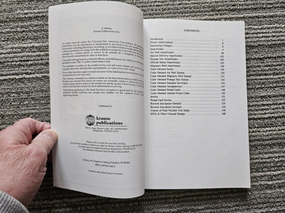 1999 Catalog of Errors on Us Postage Stamps by Datz, Stephen R.