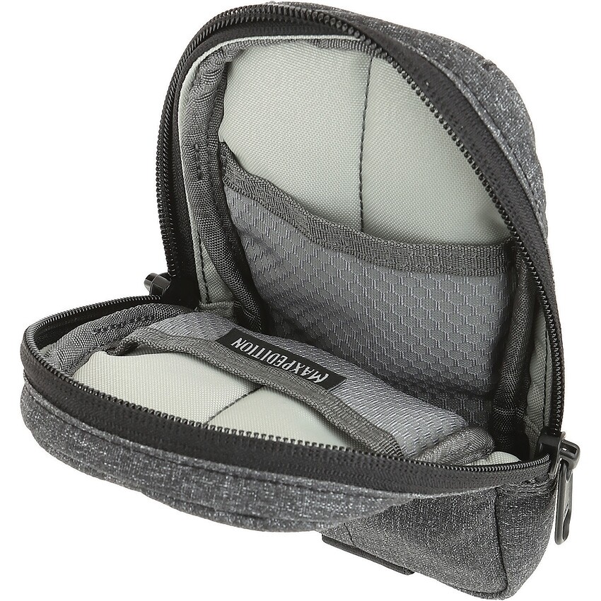 Maxpedition ENTITY Modular Pocket Charcoal 420D Nylon Construction 3.5" x 1" x7"