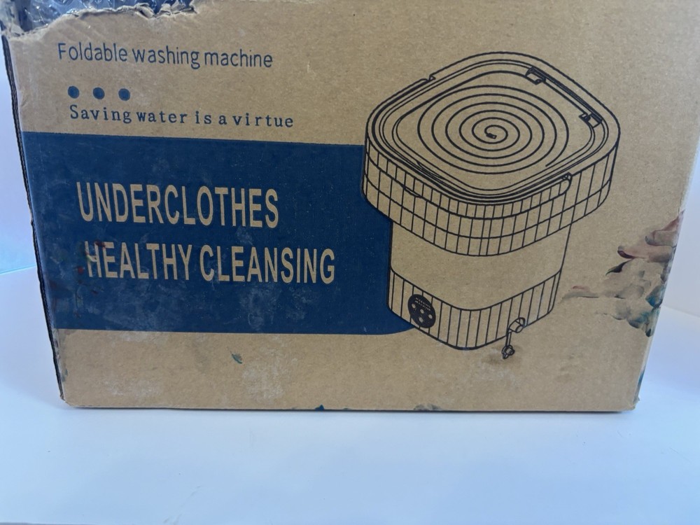 Portable Foldable Mini Washing Machine for Underwear Socks Travel Compact